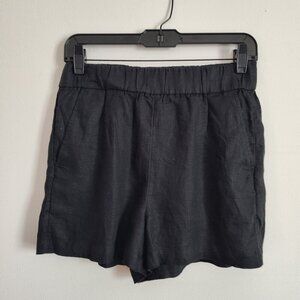 Ladies SZ 14 J Crew Factory Black Linen Blend Short